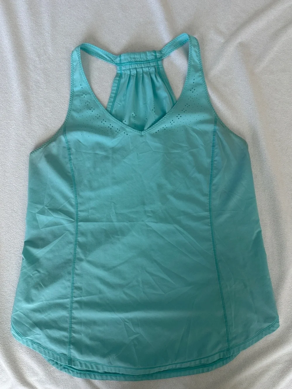 Lululemon Aqua Racerback Athletic Tank Top